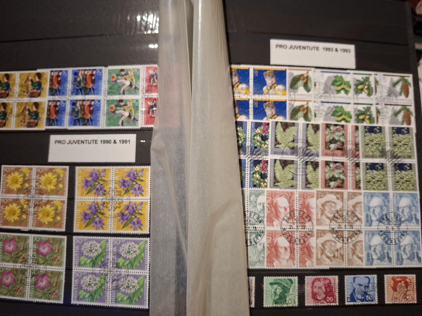 Alle Briefmarken: Sammlung 4er Blocks PP / PJ / Werbemarken – Gebraucht aus Balgach von SIMEON27 8