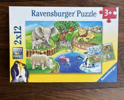 Ravensburger Puzzle - Tiere im Zoo - 2 x 12 Teile