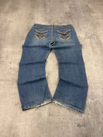 Vintage Miss Me Style Baggy Jeans (XL)