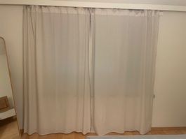 Weiss/Beige Vorhänge, 2 Stück, top Zustand!