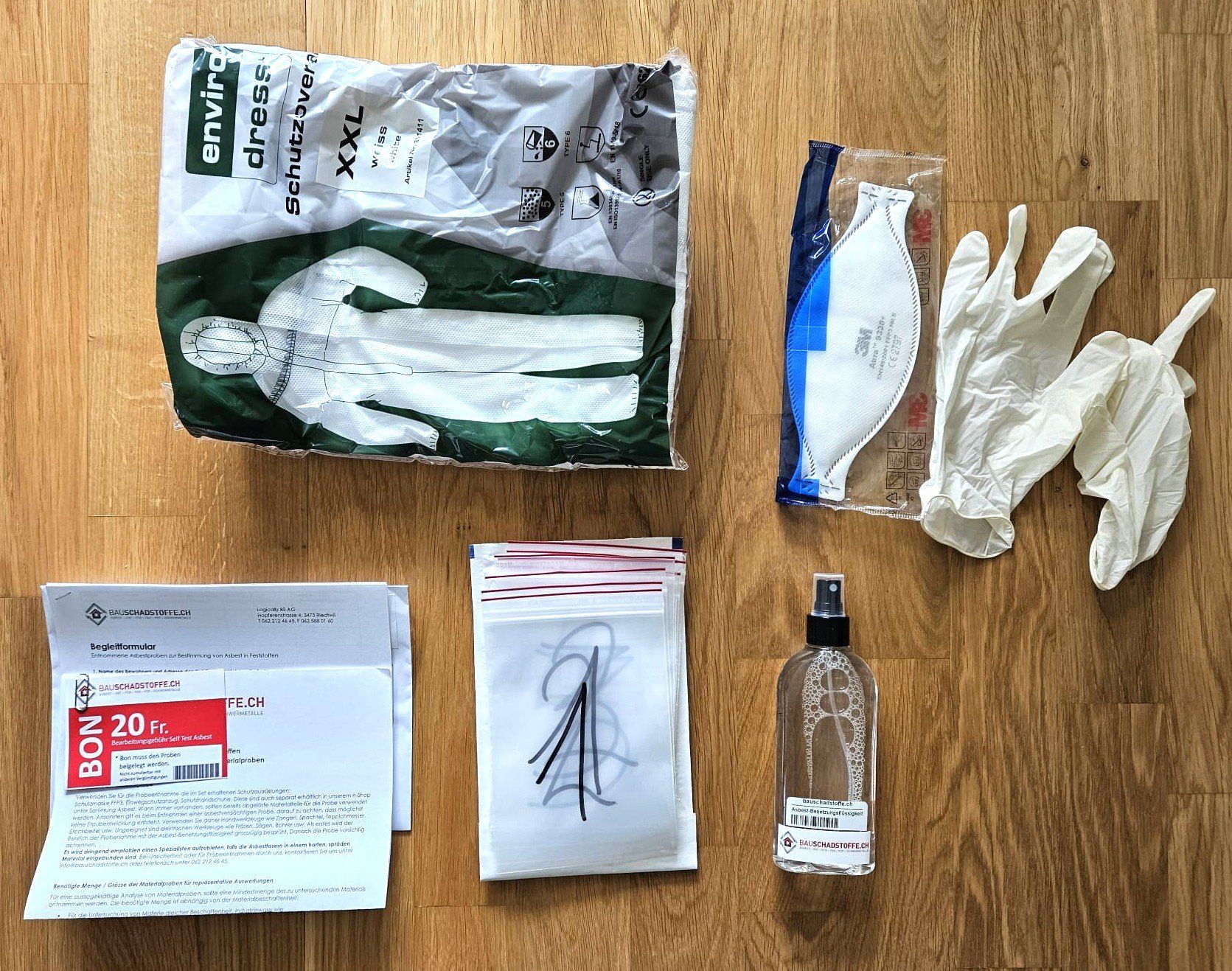 Fumetti: Self Test Asbest - Entnahmeset – Nuovo (secondo la descrizione) da St. Gallen venduto da AnBau
