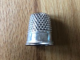 Vintage Fingerhut Gr. 10 Aluminium Germany ca. 1950er