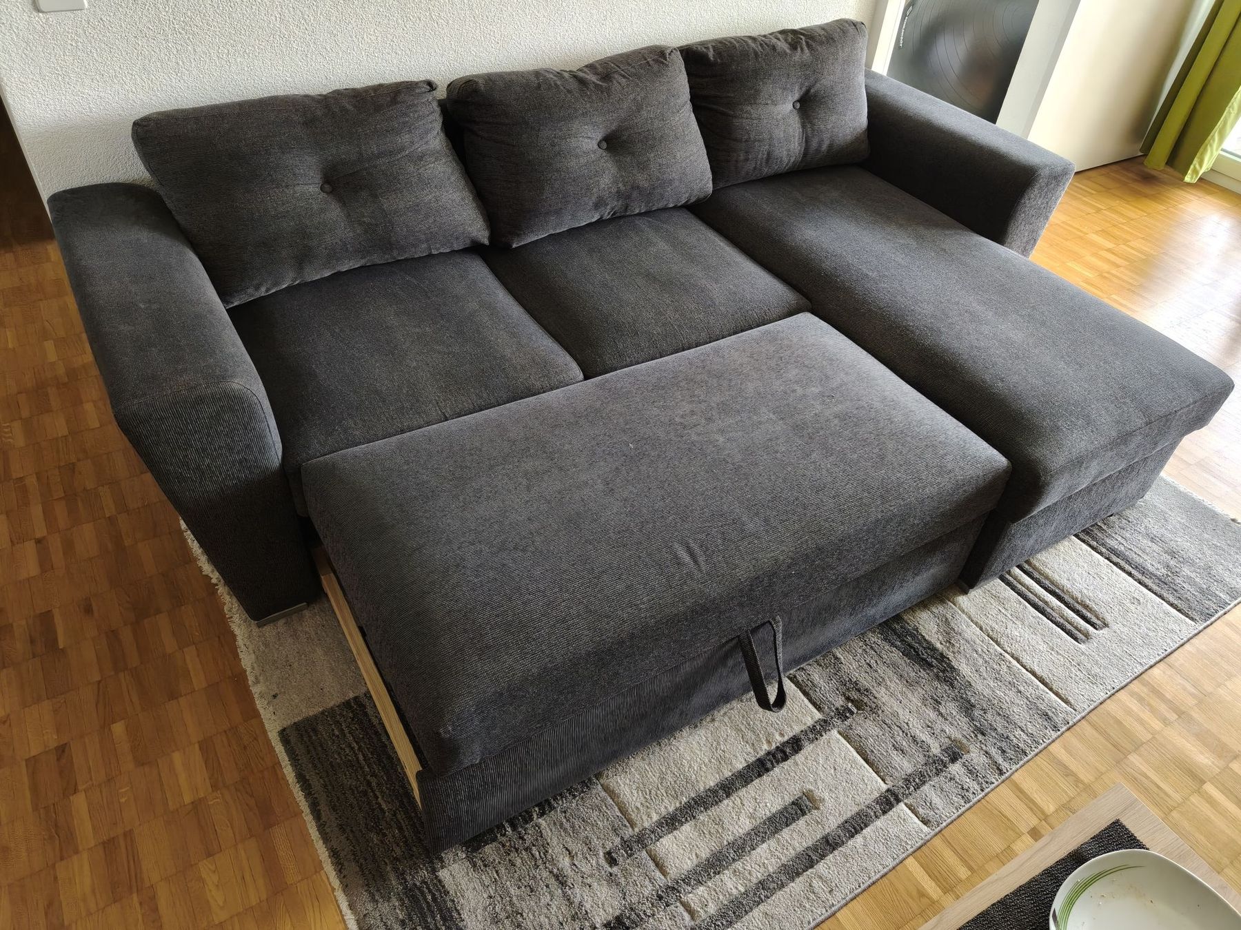 Sofas: Schlafsofa Ecksofa Jysk Vejlby grau Stoff Ecksofa – Gebraucht aus Thun von ste_qd62 3