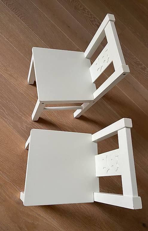 Sedie: Kinderstühle weiss 2 Stück - Super – Usato da Lachen SZ venduto da Hermosa_1 1