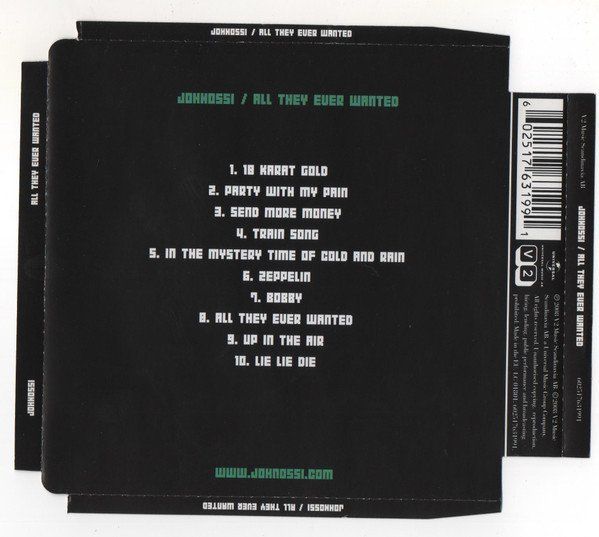 CD: CD Johnossi - All they ever wanted (2008) – Usato da Möriken AG venduto da mineralia 1