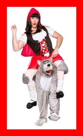 Fasnachtskostüm Carry me Wolf Gag tragen Halloween Wolve