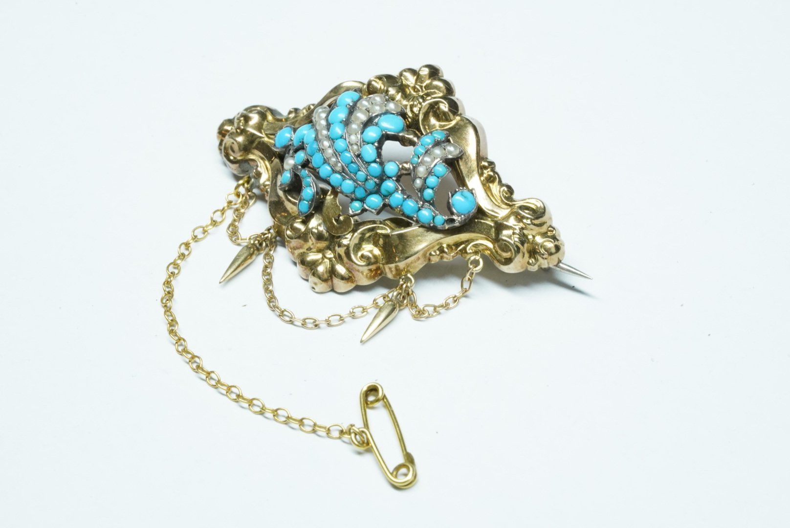 Spille & Fermagli: Biedermeier Brosche Antikschmuck um 1845 – Usato da Bülach venduto da Re-Jewelled 2