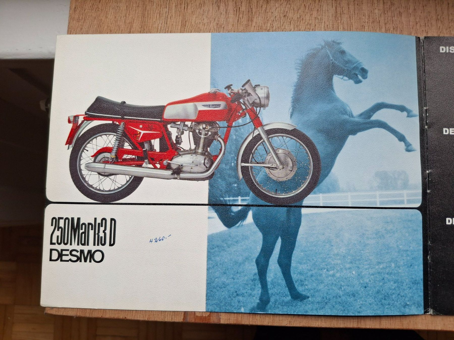 Ducati Strada: DUCATI 250 350 MARK3d DESMO ORIGINAL PROSPEKT OLDTIMER KÖWE – Usato da Wängi venduto da Toeff85 1