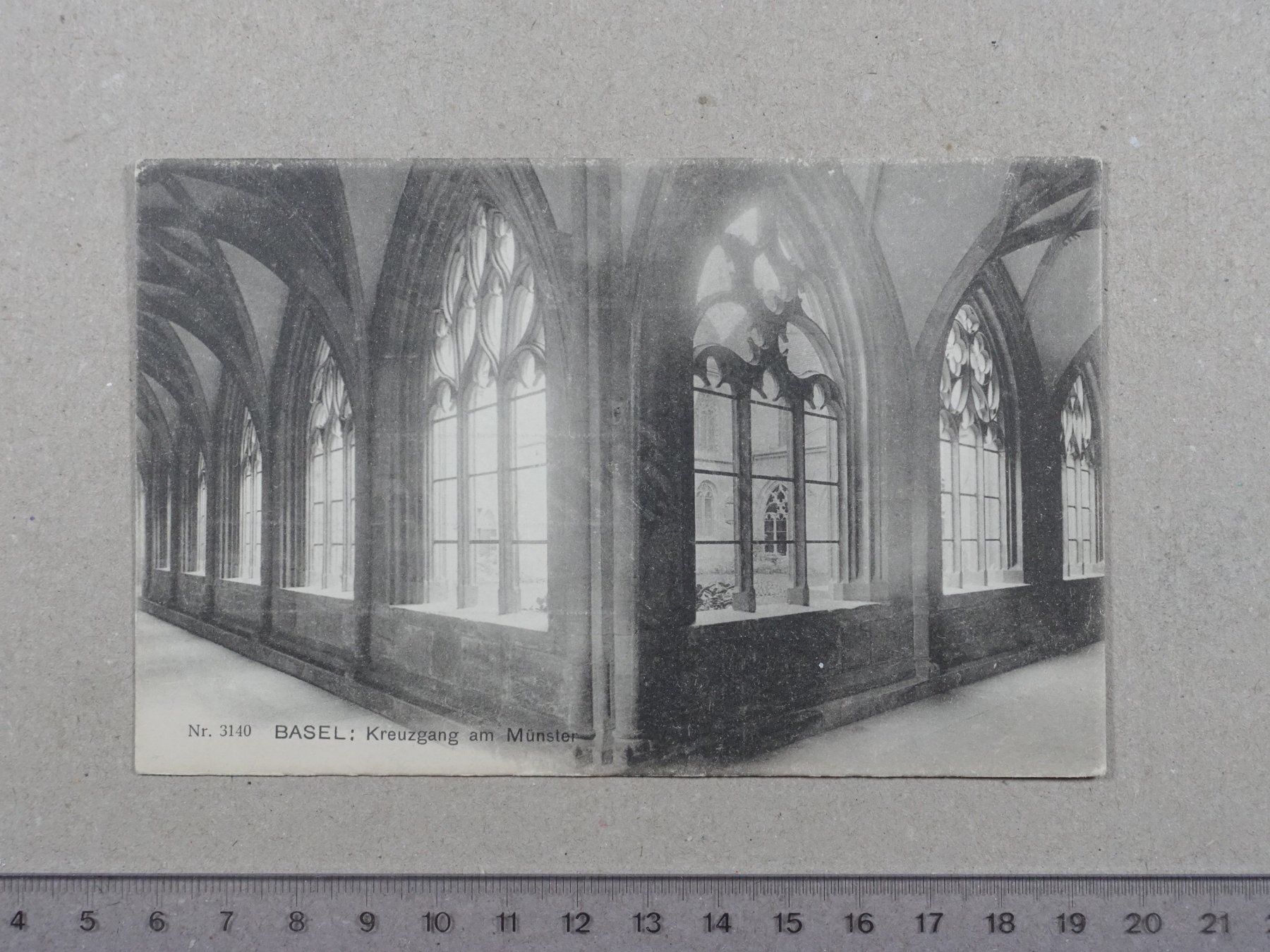 Cartoline postali: Basel, Kreuzgang Münster – Usato da Lenzburg venduto da fh1