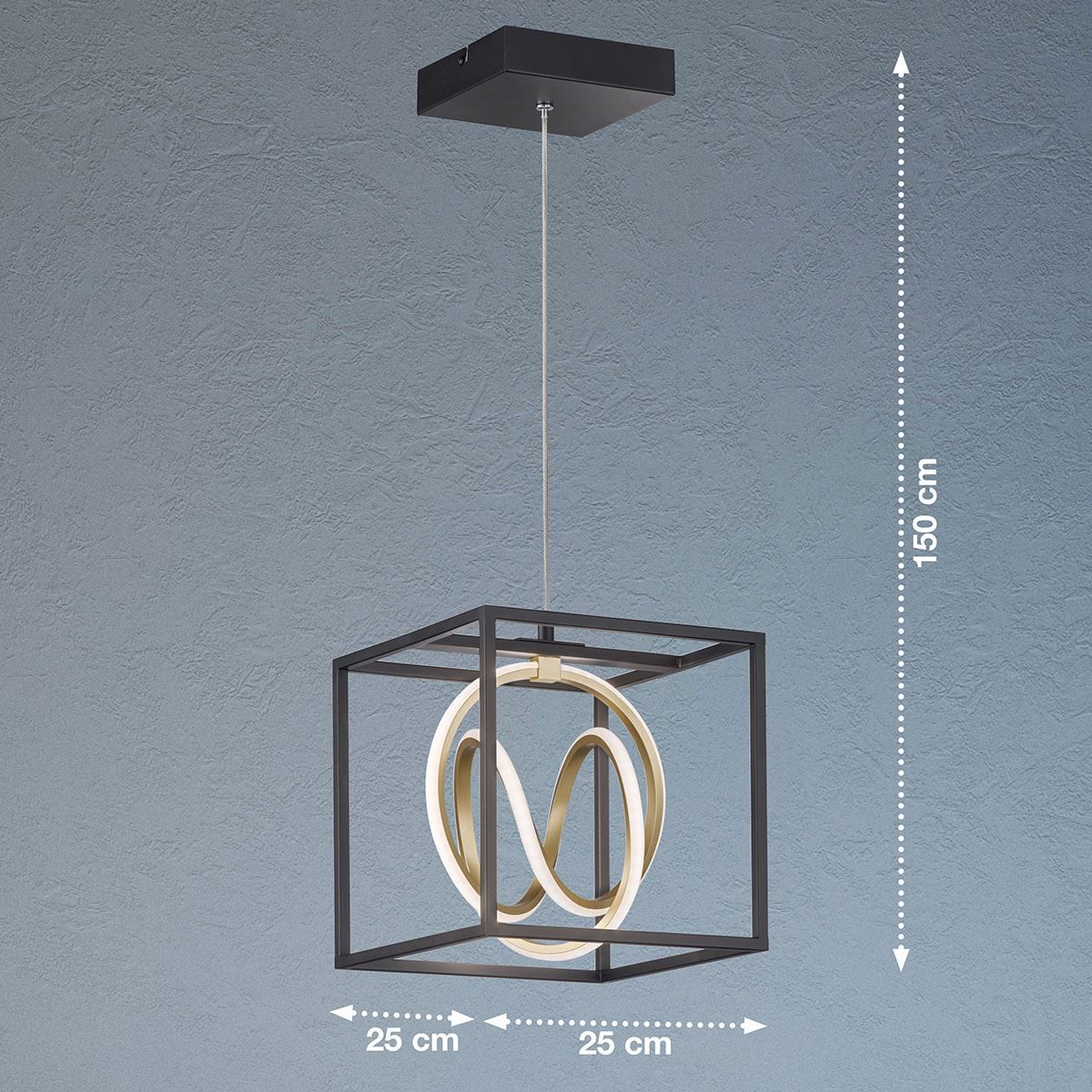 Lampadari & plafoniere: LED Pendelleuchte, 25 cm x 25 cm – Nuovo (secondo la descrizione) da Kreuzlingen venduto da Smart-Light 1
