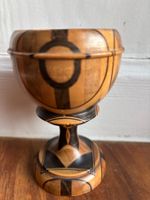 Vintage-Intarsienkelch / handgefertigter Holzbecher /Chalice