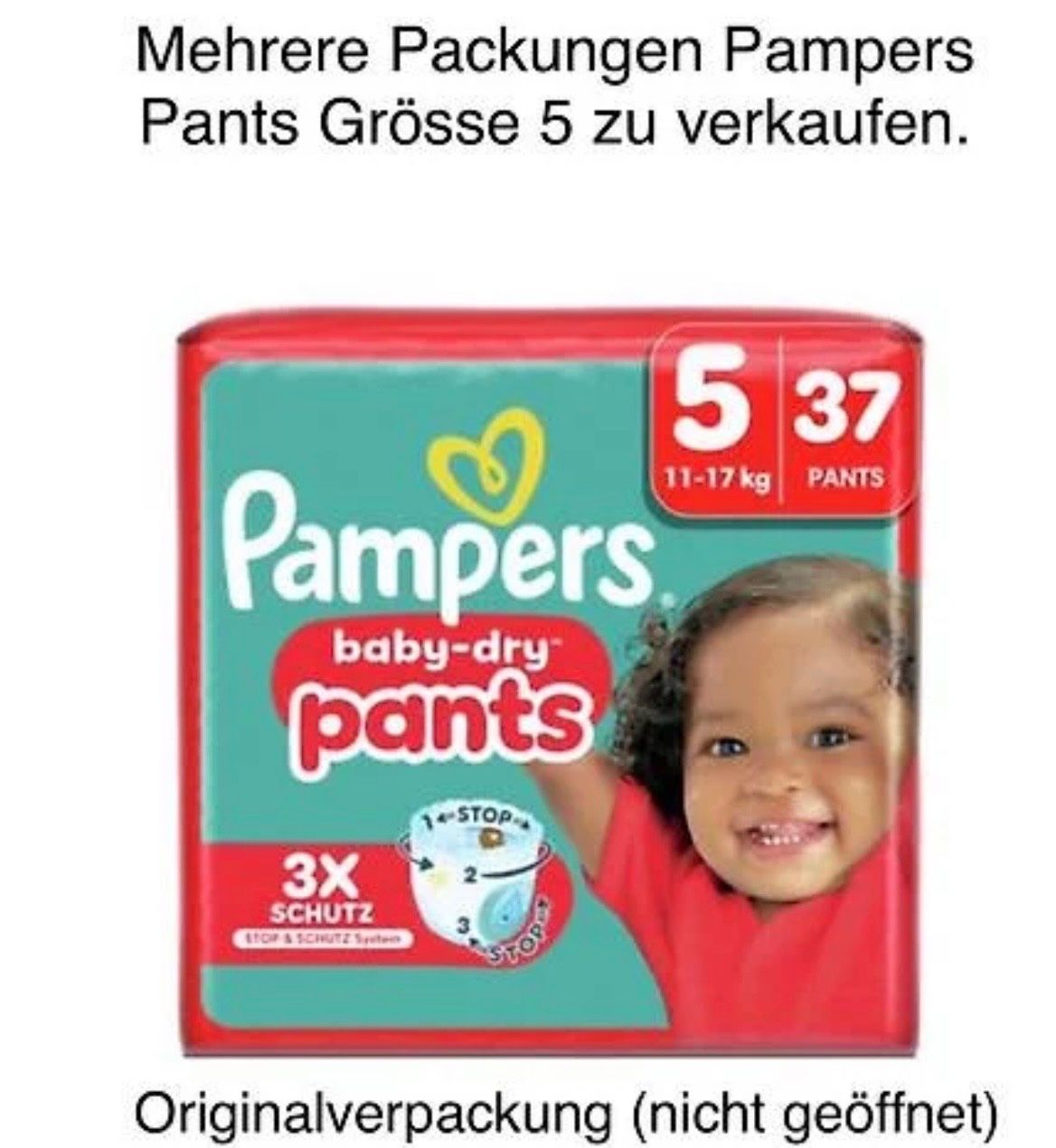 Pampers Secchi per pannolini & Pannolini: Pampers Pants Grösse 5, neu Originalverpackung – Nuovo e nell'imballaggio originale da Olten venduto da Ta_Ny