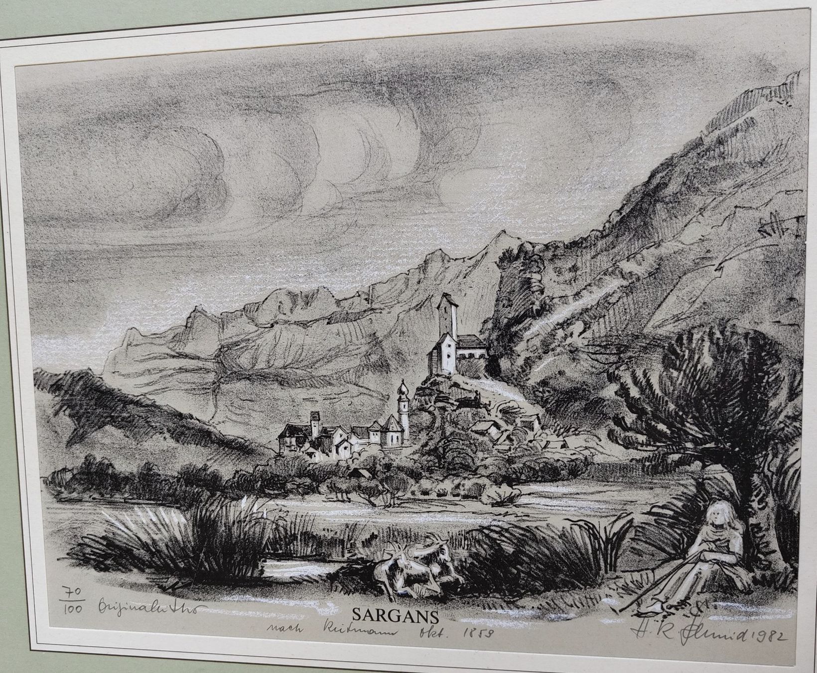 Incisioni: Original Stich Sargans von H.R. Schmid – Usato da oberönz venduto da reg65 1