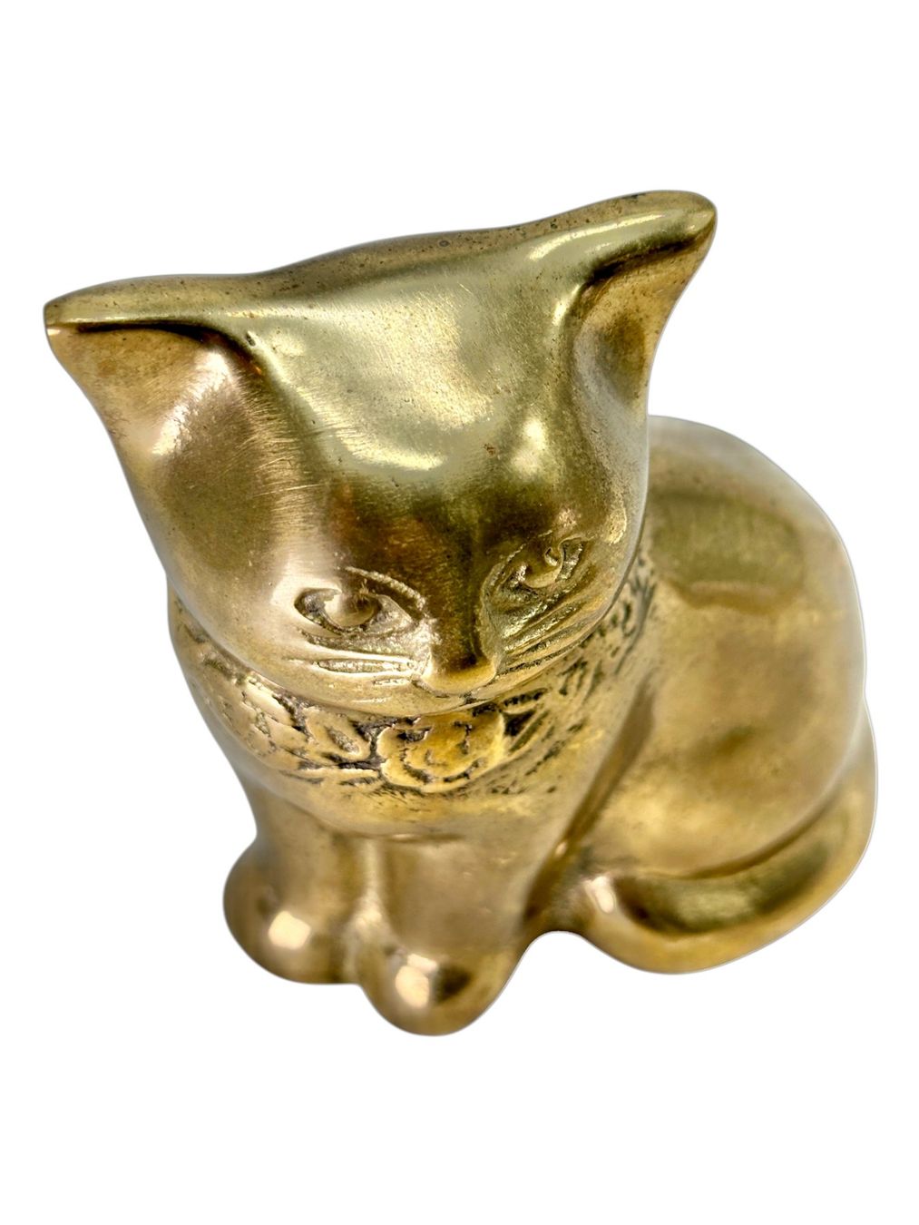 Sculture & Statue: Sculpture de chat en laiton doré – Usato da Morges venduto da MeeBee 9