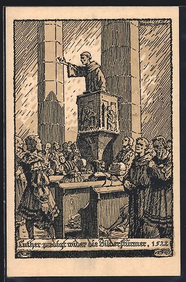 Entiers postaux: Wittenberg, Invokavit 1922, Luther predi – D'occasion à Berlin par bartko-reher