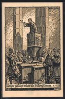 Wittenberg, Invokavit 1922, Luther predi