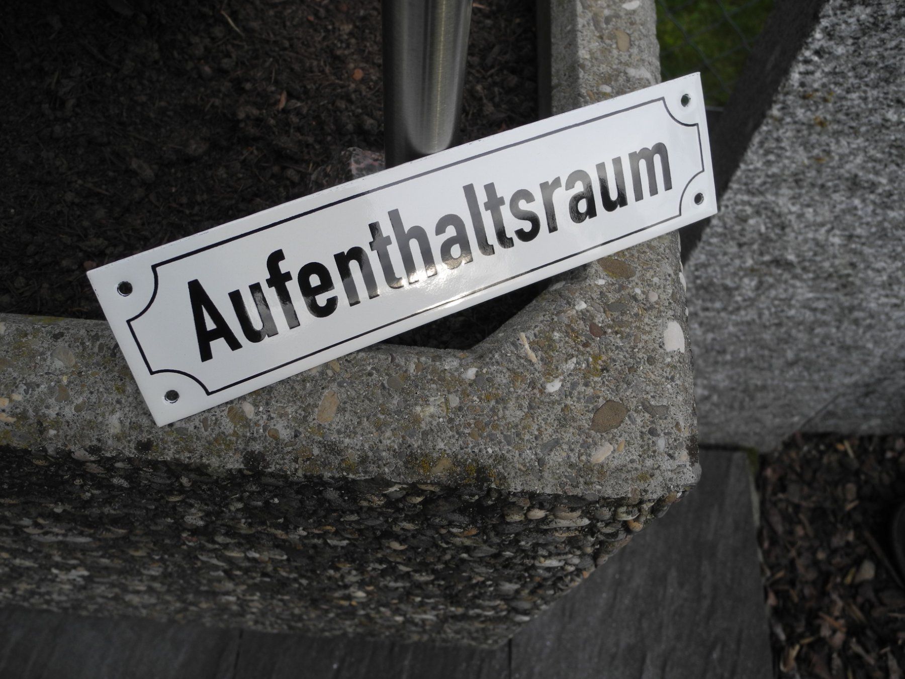 Insegne: EMAILSCHILD AUFENTHALTSRAUM – Nuovo (secondo la descrizione) da Reinach AG venduto da Huckleberrysix 1