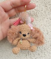 Amigurumi Schlüsselanhänger mit Hund  Cocker Spaniel neu