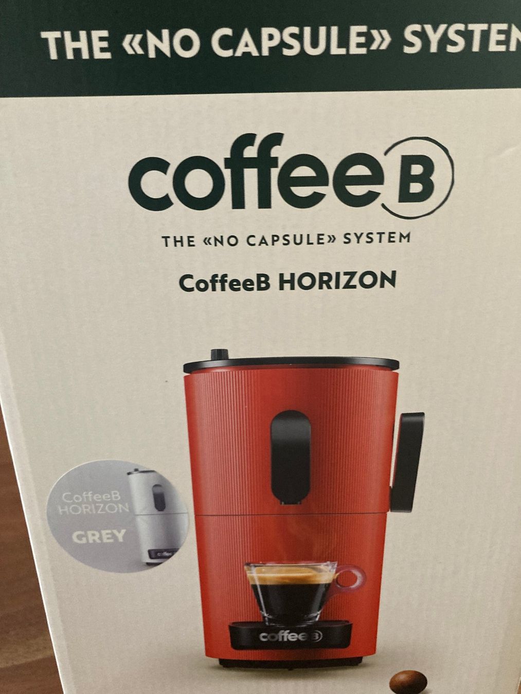 Coffee B Macchine per caffè & Macchine per espresso: CoffeeB HORIZON Kaffeemaschine Grau originalverpackt – Nuovo e nell'imballaggio originale da Mauensee venduto da Etrigan 1