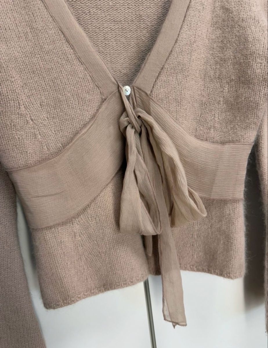 Giacche: Nougat Strickjacke Gr 36 mit Angora & Seide – Usato da jona venduto da paulan94 1