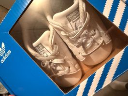 Adidas Stan Smith Crib Taille 19 Blanc Argent
