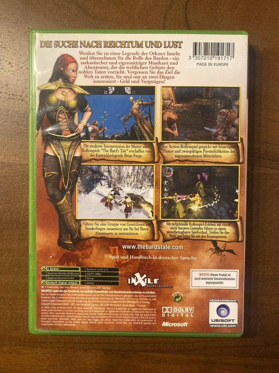 Microsoft Giochi: The Bard's Tale für Xbox – Usato da Thunstetten venduto da Virus_33 2