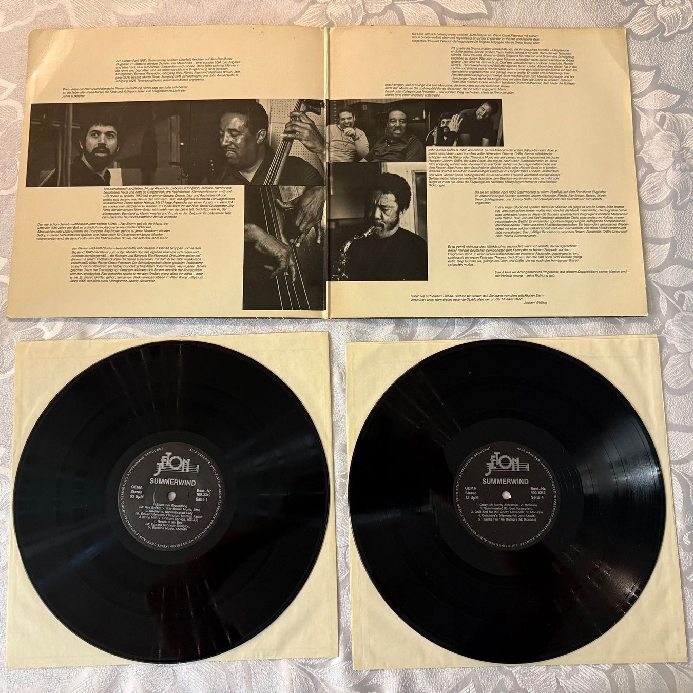 Dischi in vinile: RAY BROWN, MONTY, GRIFFIN, DREW, - SUMMERWIND – Usato da Zürich venduto da fehlton 3