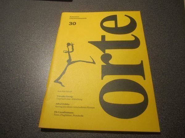 Revues & Magazines: Orte Schweizer Literaturzeitschrift 30 – D'occasion à Zürich par Motzkuh