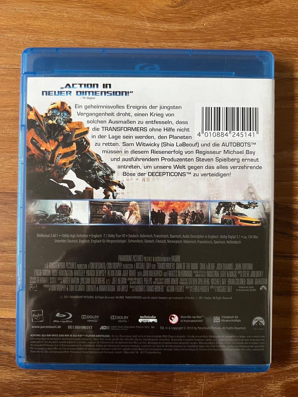 Tous les DVDs: Blueray Transformers 3 – D'occasion à Erlinsbach par Michel2006 2