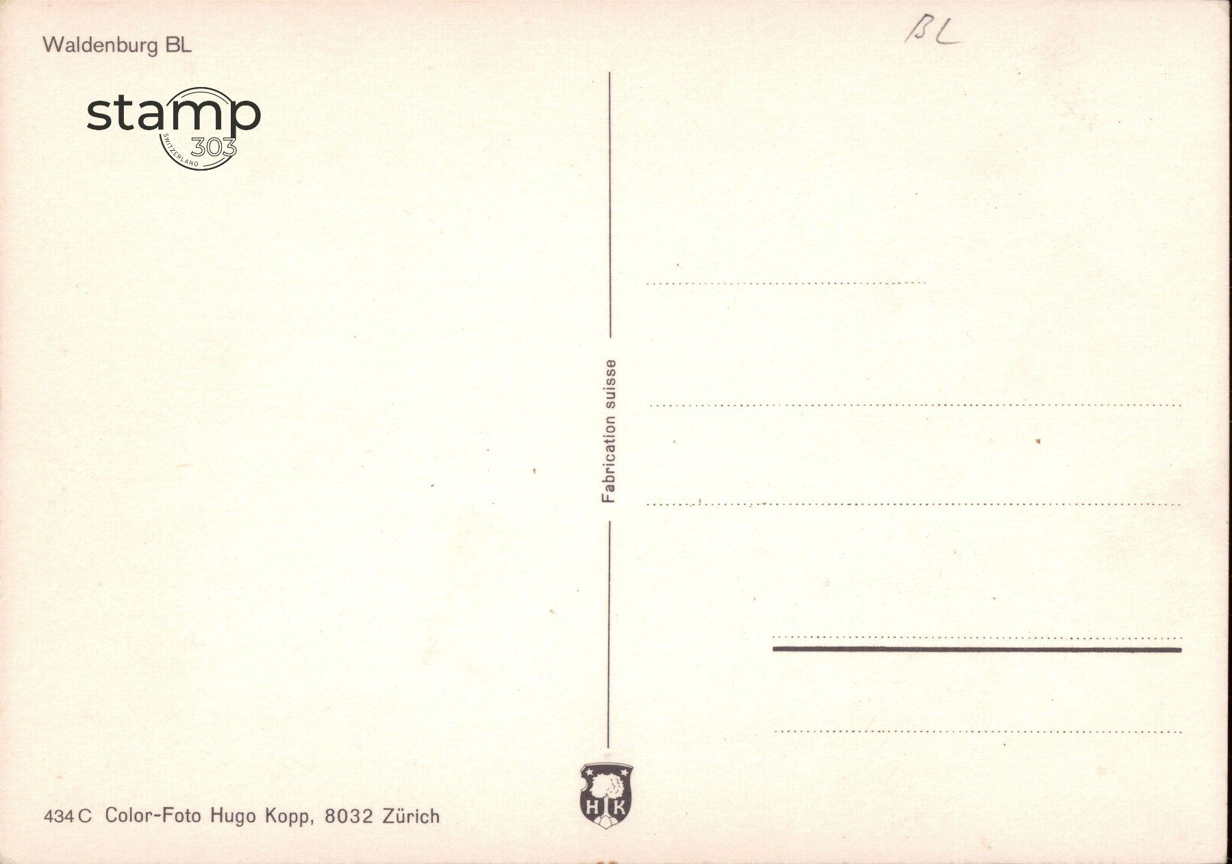 Cartoline postali: AK Waldenburg BL – Usato da Eggersriet venduto da stamp303 1