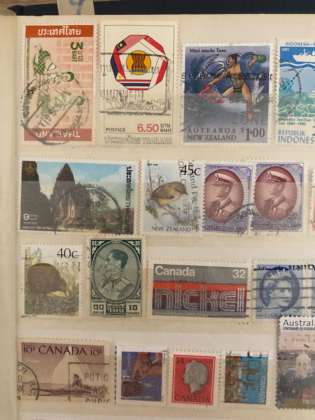 Tous les timbres: Briefmarken-Sammlung aus  Welt, – D'occasion à matten b. interlaken par jfran17 1