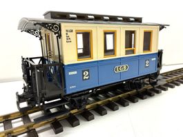 LGB= Personenwagen 2. Klasse - Sonderfarbton blau-beige
