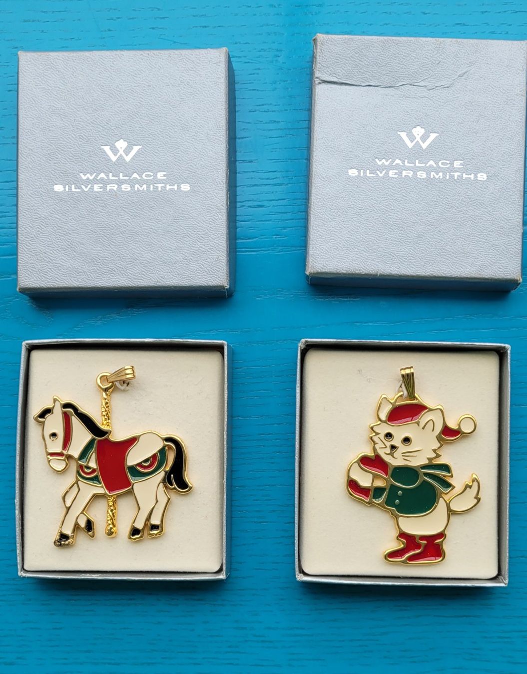 Ciondoli: WALLACE  SILVERSMITHS  PFERD / KATZE   Schmuck/ Anhänger – Nuovo (secondo la descrizione) da SCHÜBELBACH venduto da CoKaHa