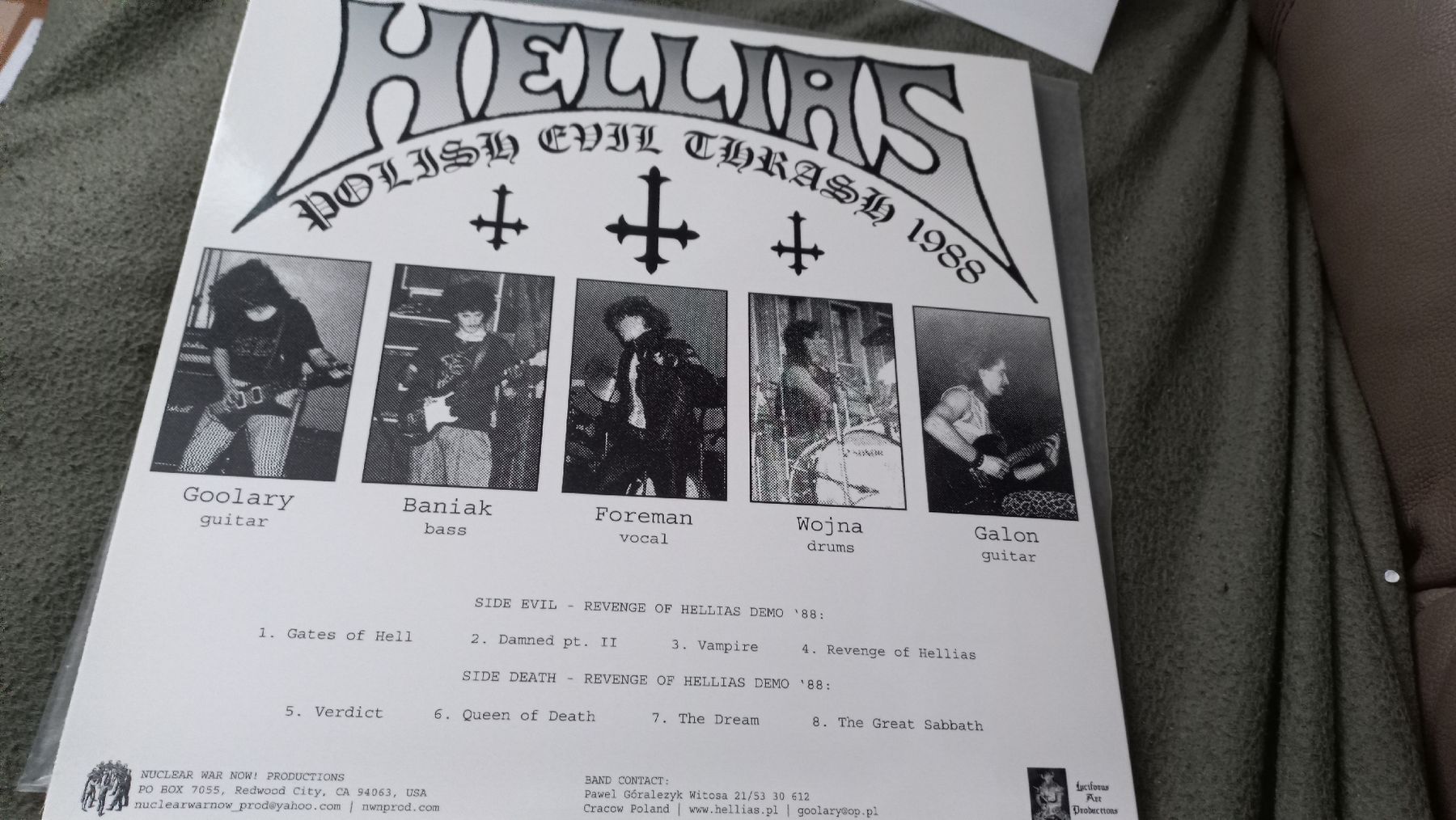 Dischi in vinile: Hellias-Revenge Of..RED VINYL LP THRASH METAL – Usato da Olten venduto da Donatello1984 1