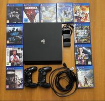 PlayStation 4 Pro 1000gb Schwarz mit Zubehör | TOP Zustand
