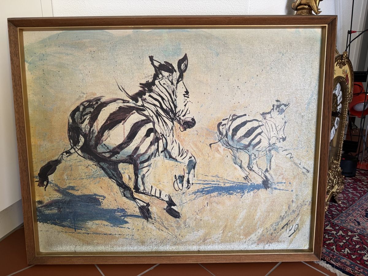 Dipinti: Fritz Hug Gemälde 73cm x 58cm ohne Rahmen – Usato da Zürich venduto da sne.swiss 1