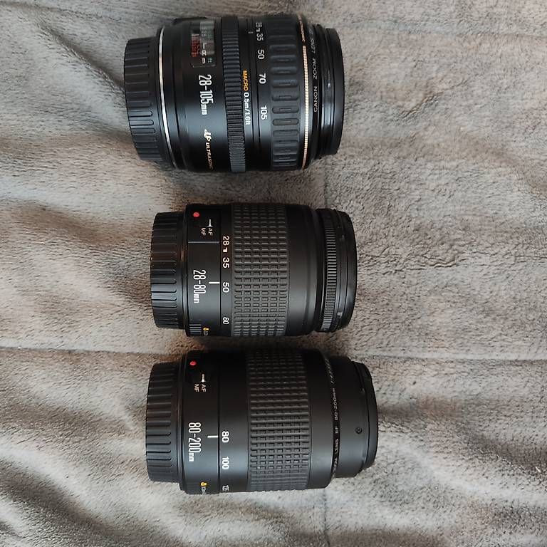Fotocamera: Canon EOS 5 argentique avec 4 objectifs  – Usato da Genève venduto da mic_6tvp 4
