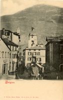 Brig   VS   mit Hôtel d'ANGLETERRE    ca. 1900