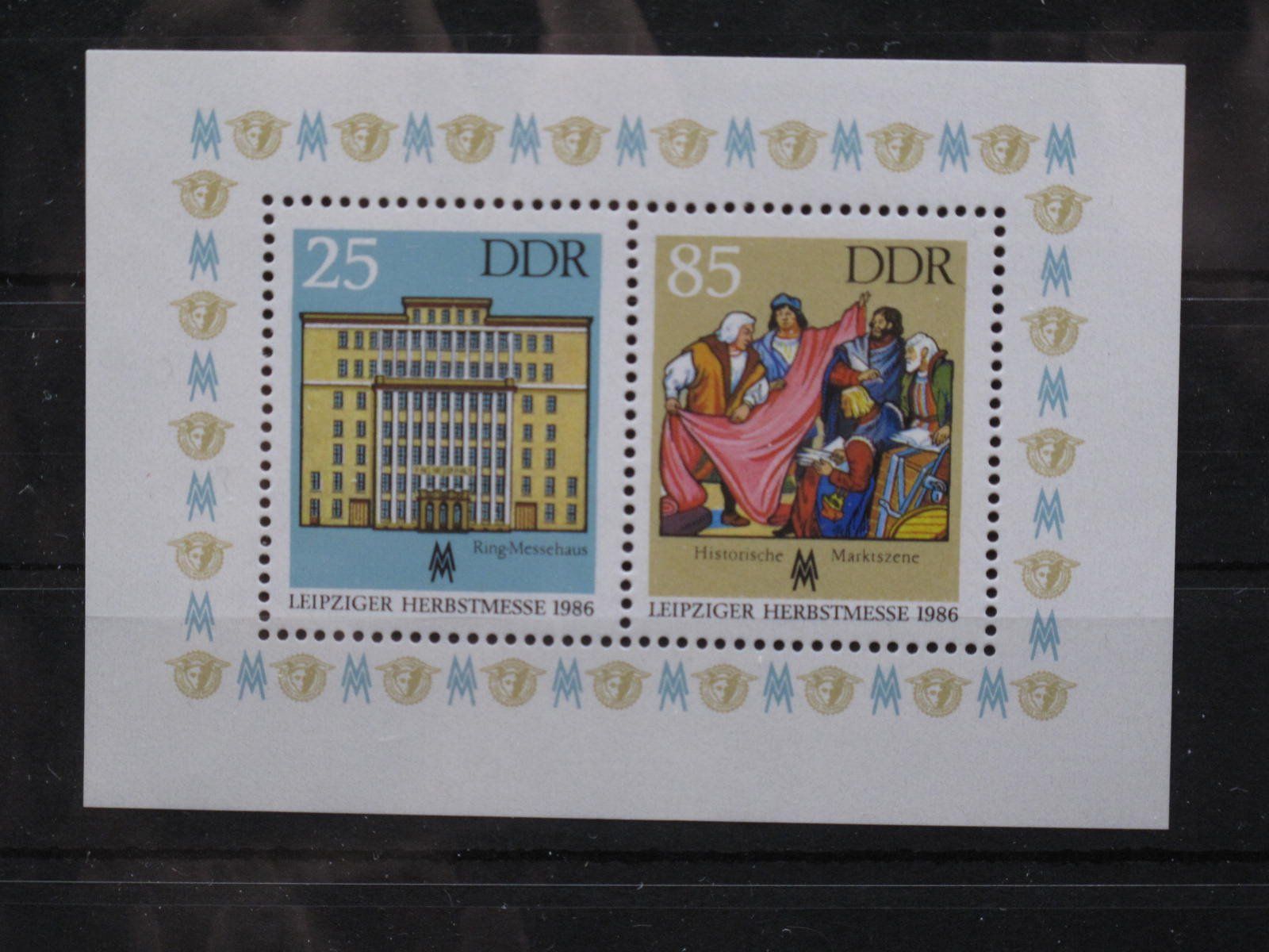 Tutti i francobolli: DDR 1986 Leibziger Herbstm  Block 85 ** – Usato da Wil SG venduto da fva01