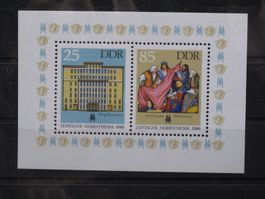 DDR 1986 Leibziger Herbstm  Block 85 **