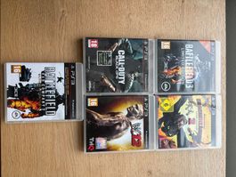 PS3 Spielepaket 5 Spiele – Battlefield 3, Black Ops, WWE 12
