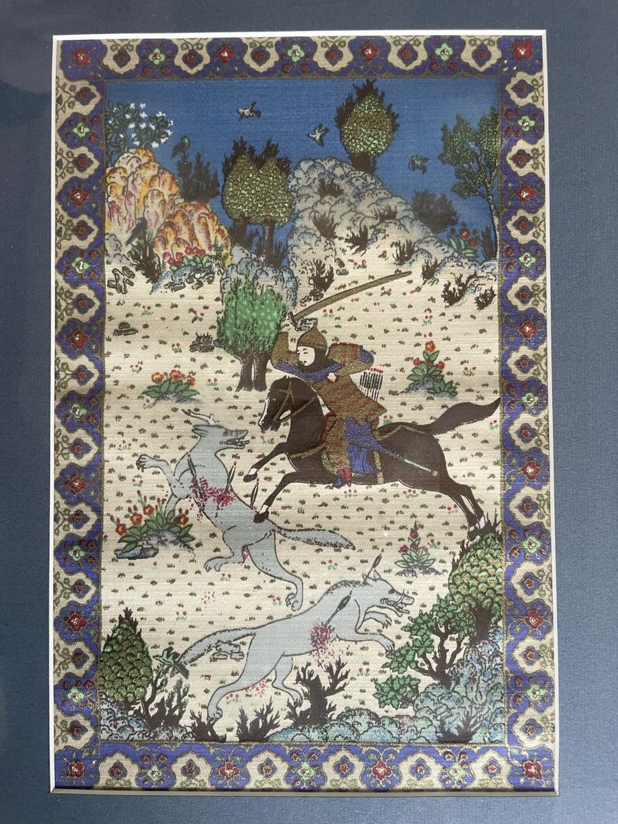 Dipinti: Tableau Ancien Tissu Persan – Usato da Vallamand venduto da Bricbracbroc82 3
