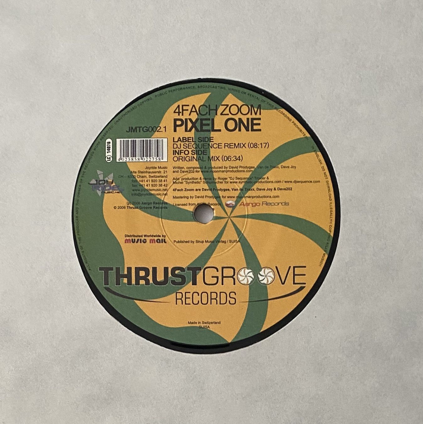 Schallplatten: 4Fach Zoom, Pixel One (Trance, Hard Trance) – Neu (gemäss Beschreibung) aus Flums von Empe1 2