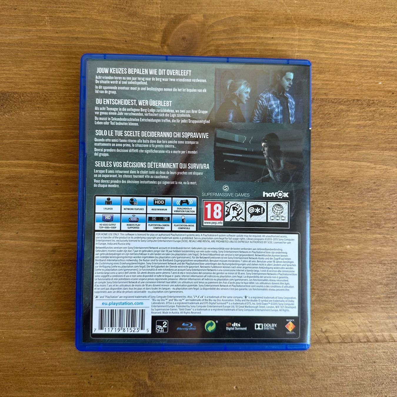 Jeux: PS4 Until Dawn – D'occasion à Luzern par fairflip 2