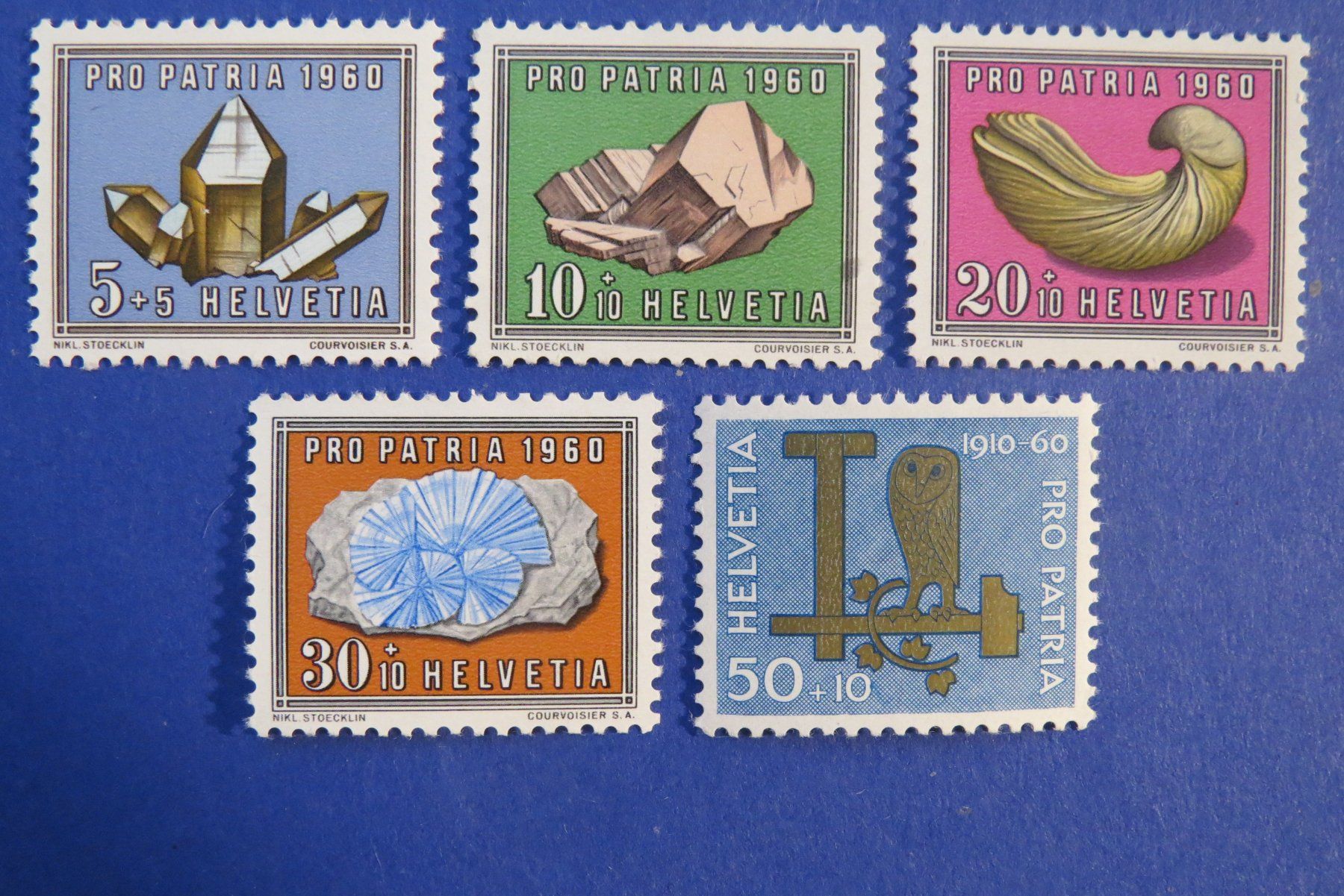 Tutti i francobolli: Serie Pro Patria 1960 postfrisch **,  - SBK: 12.-. – Nuovo (secondo la descrizione) da Brunnen venduto da Kumari