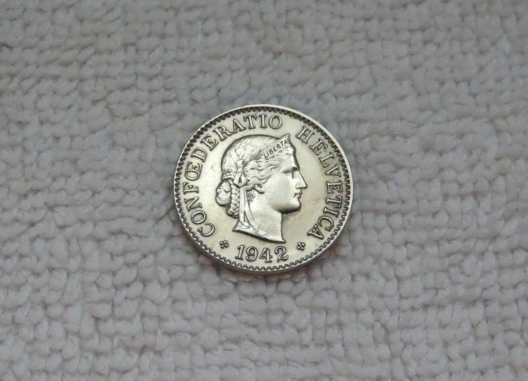 Tutti le monete: 5 centimes/rappen 1942 – Usato da Nyon venduto da Ilmi09