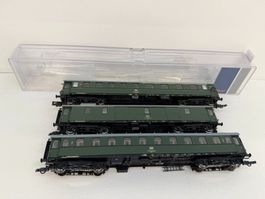 Roco, Spur H0 DB Reisezug- und Gepäckwagen + Licht