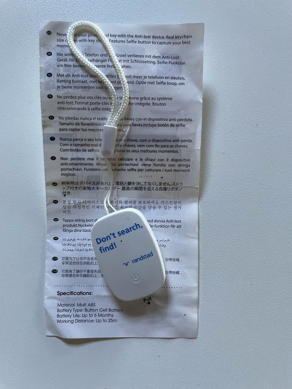 Alarmanlagen: Wireless Tracker - Anti-Lost-Gerät – Neu (gemäss Beschreibung) aus Affeltrangen von Mowgli_123