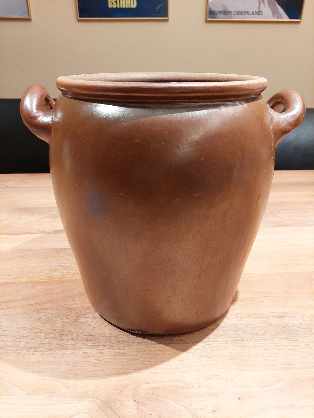 Pentole: Rustikaler Tontopf mit Henkeln, 10 Liter – Usato da Brunnen venduto da Livianda