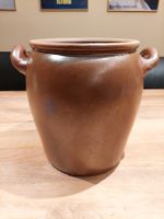 Rustikaler Tontopf mit Henkeln, 10 Liter